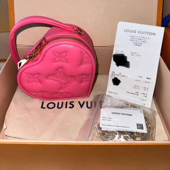 Louis Vuitton Pop My Heart Pouch Dragon Fruit Pink - Picture 10 of 13